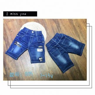 2-6 ขวบ 140฿ กางเกงยีนส์ขาสั้นเด็กผู้ชาย