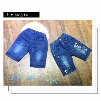 2-6 ขวบ 140฿_กางเกงยีนส์ขาสั้นเด็กผู้ชาย
