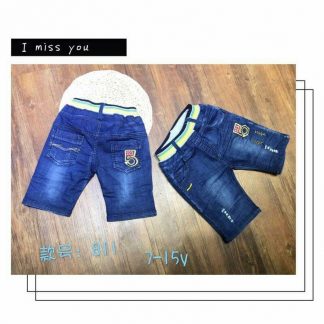 OS100008 กางเกงยีนส์ขาสั้น เด็กผู้ชาย อายุ 2-6 ขวบ ยกแพ็ค 5 ตัว