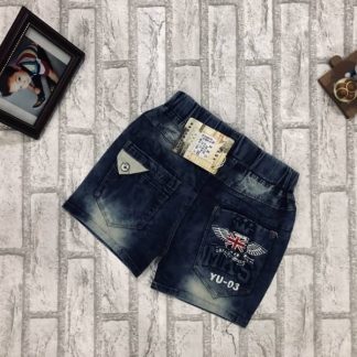 OS100014 กางเกงยีนส์ขาสั้น เด็กผู้ชาย อายุ 2-6 ขวบ ยกแพ็ค 5 ตัว