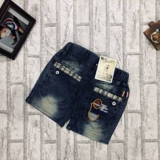 OS100015 กางเกงยีนส์ขาสั้น เด็กผู้ชาย อายุ 2-6 ขวบ ยกแพ็ค 5 ตัว