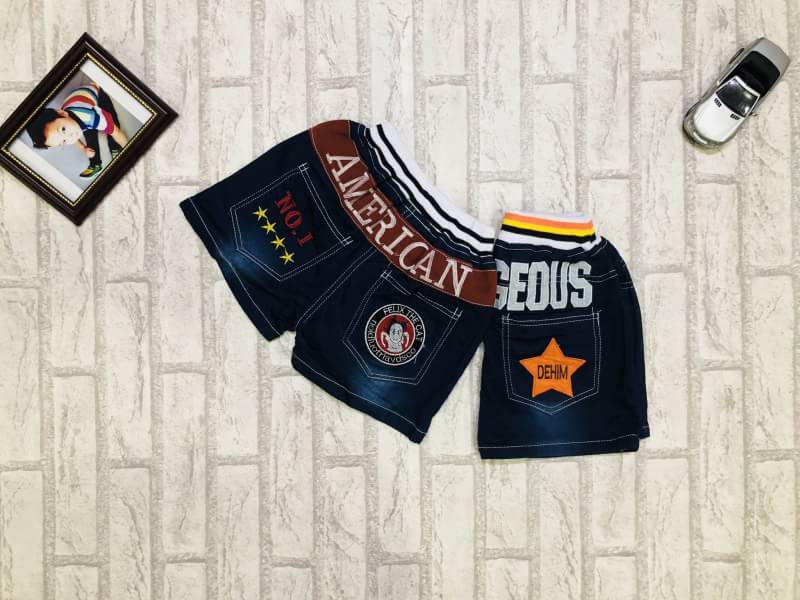 OS100046 กางเกงยีนส์ขาสั้น เด็กผู้ชาย OS100046 กางเกงยีนส์ขาสั้น เด็กผู้ชาย